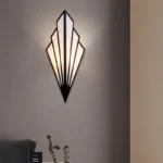 Applique murale éventail Dorée art déco – Image 3