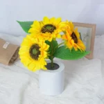 Veilleuse tournesol en pot – Image 4