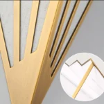 Applique murale éventail Dorée art déco – Image 5