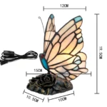 Lampe de chevet papillon style art déco – Image 5