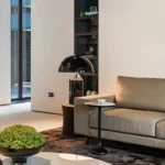 Lampe de chevet design champignon en métal luxueux – Image 3