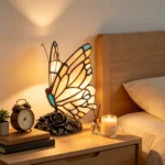 Lampe de chevet papillon style art déco