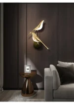 Applique murale design oiseaux dorés orientables 360° – Image 6