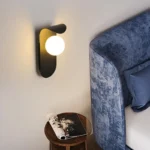 Applique murale design ovale globe verre – Image 4