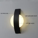 Applique murale LED Moderne design géométrique éclairage chaleureux – Image 3