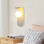 Applique murale design ovale globe verre – Image 3